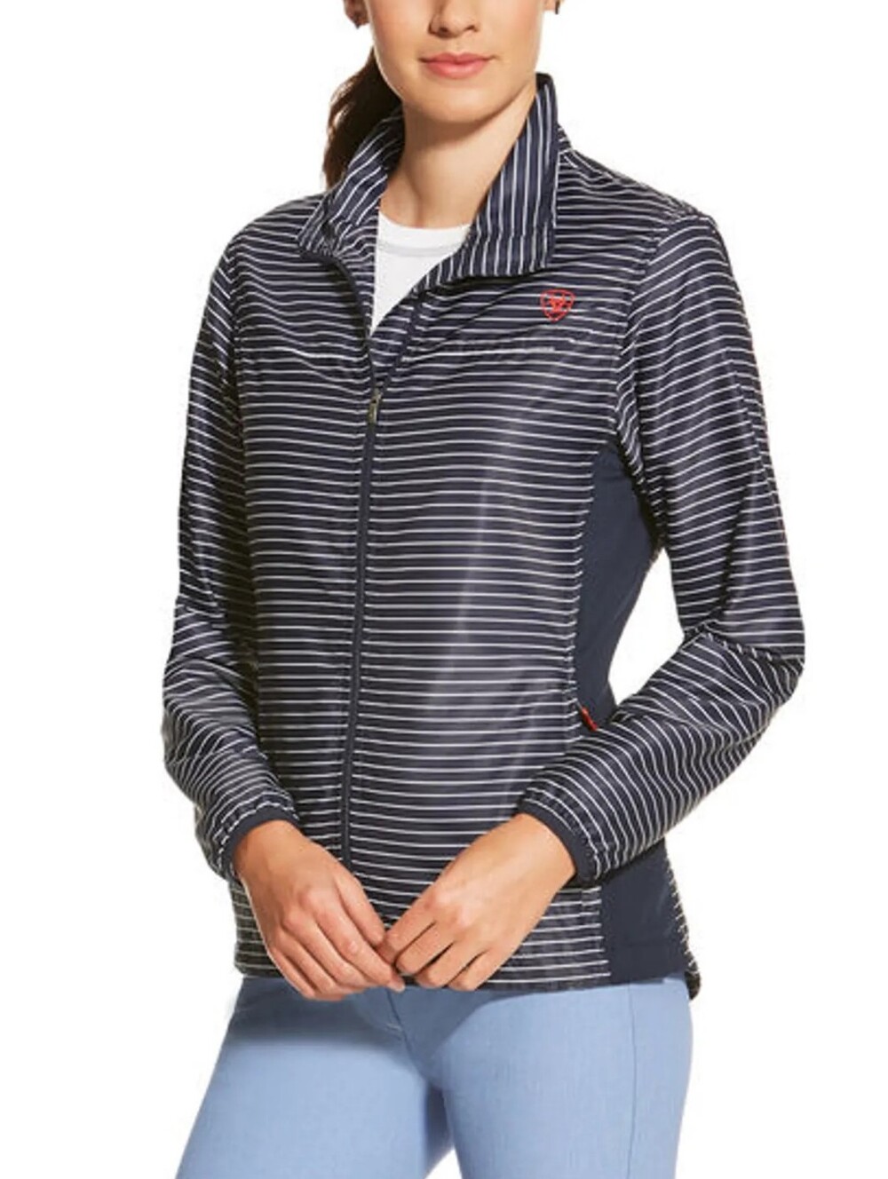 Ariat Ideal Windbreaker Jacket - Navy Stripe